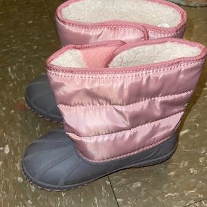 Girls Quilted Sherpa-Lined Snow Boots for Toddler
